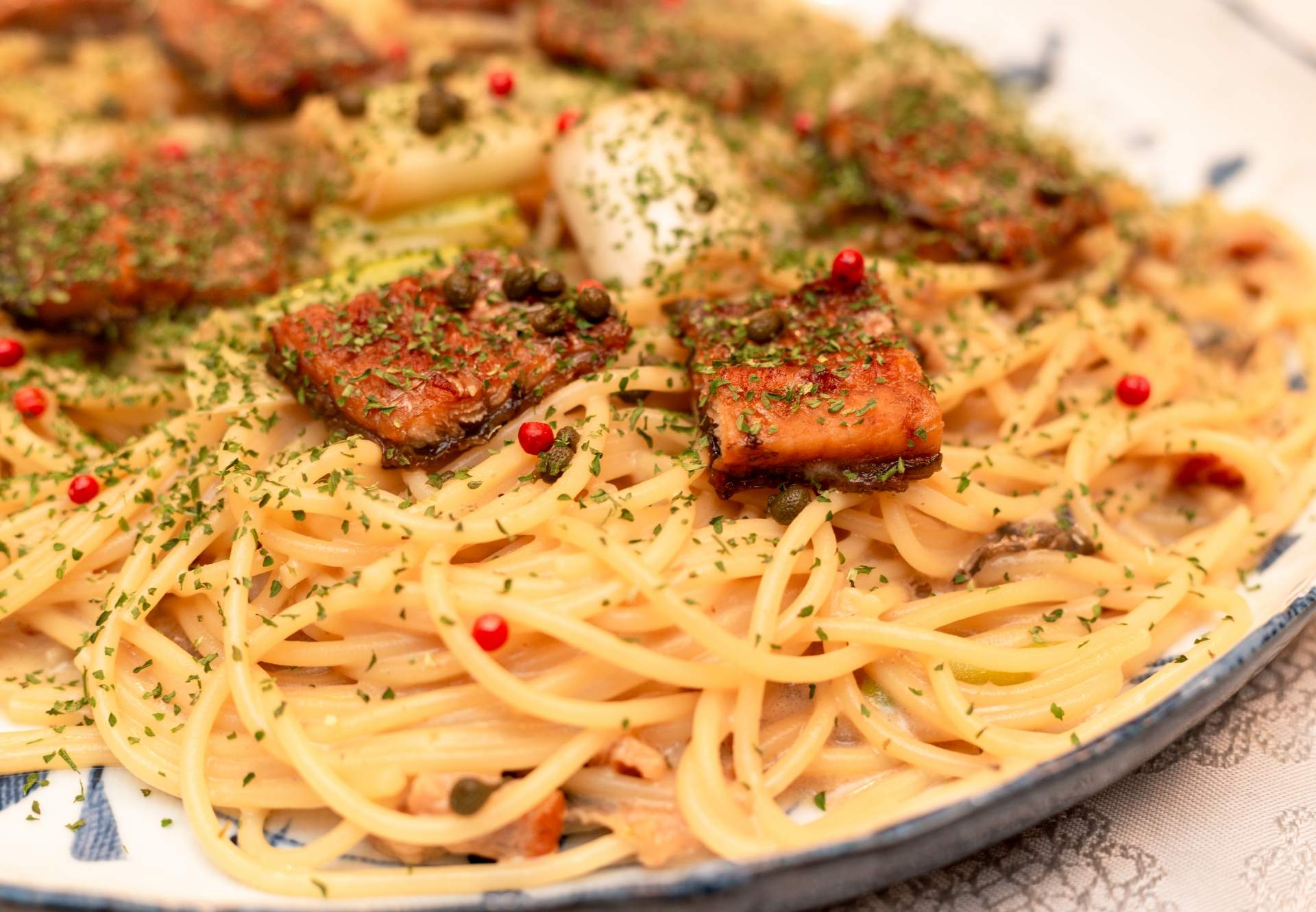 うなぎパスタ
