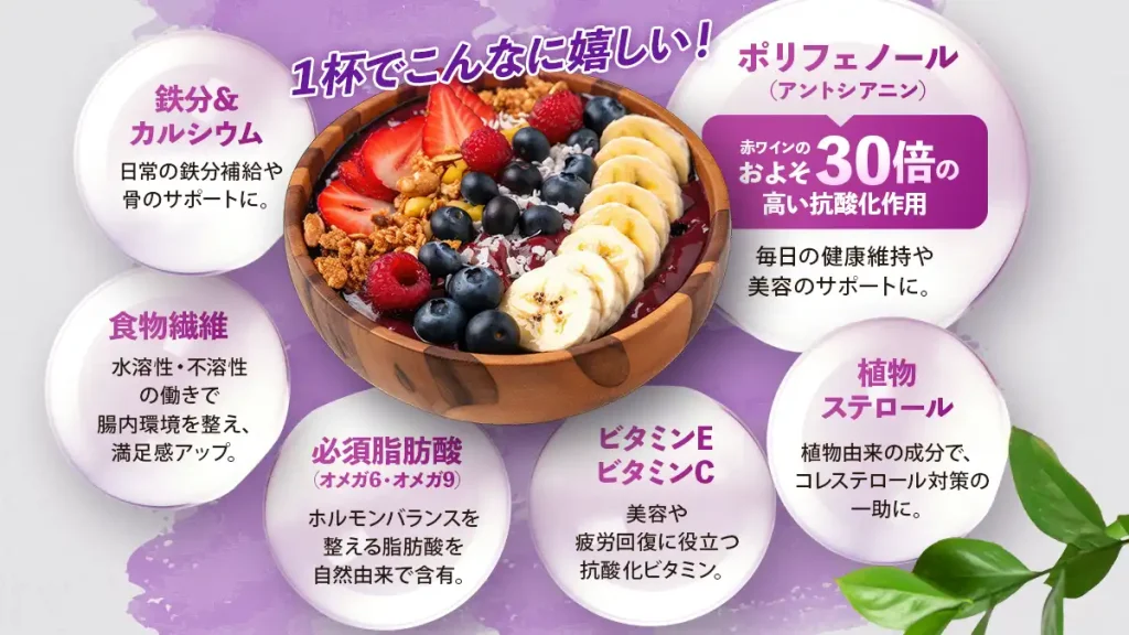 アサイー1杯でこんなに嬉しい